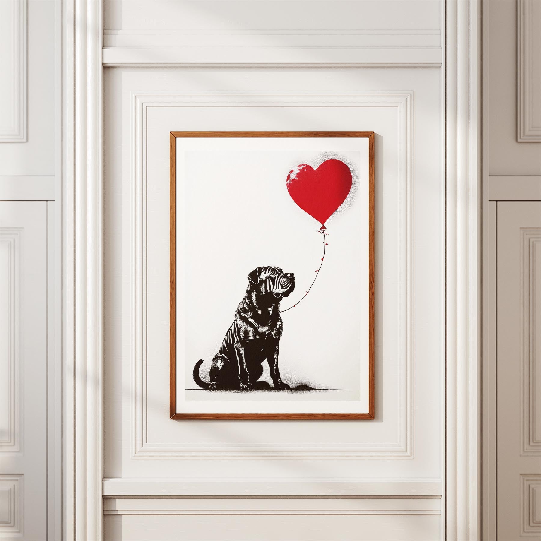 Shar Pei DOGSY Series inspired by the Art of Banksy image 3