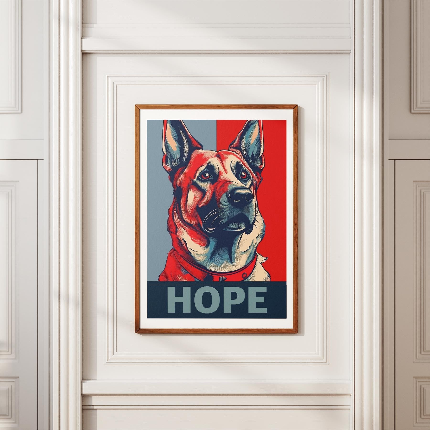 German Shepherd HOPE Series Inspired by the Obama Poster image 3