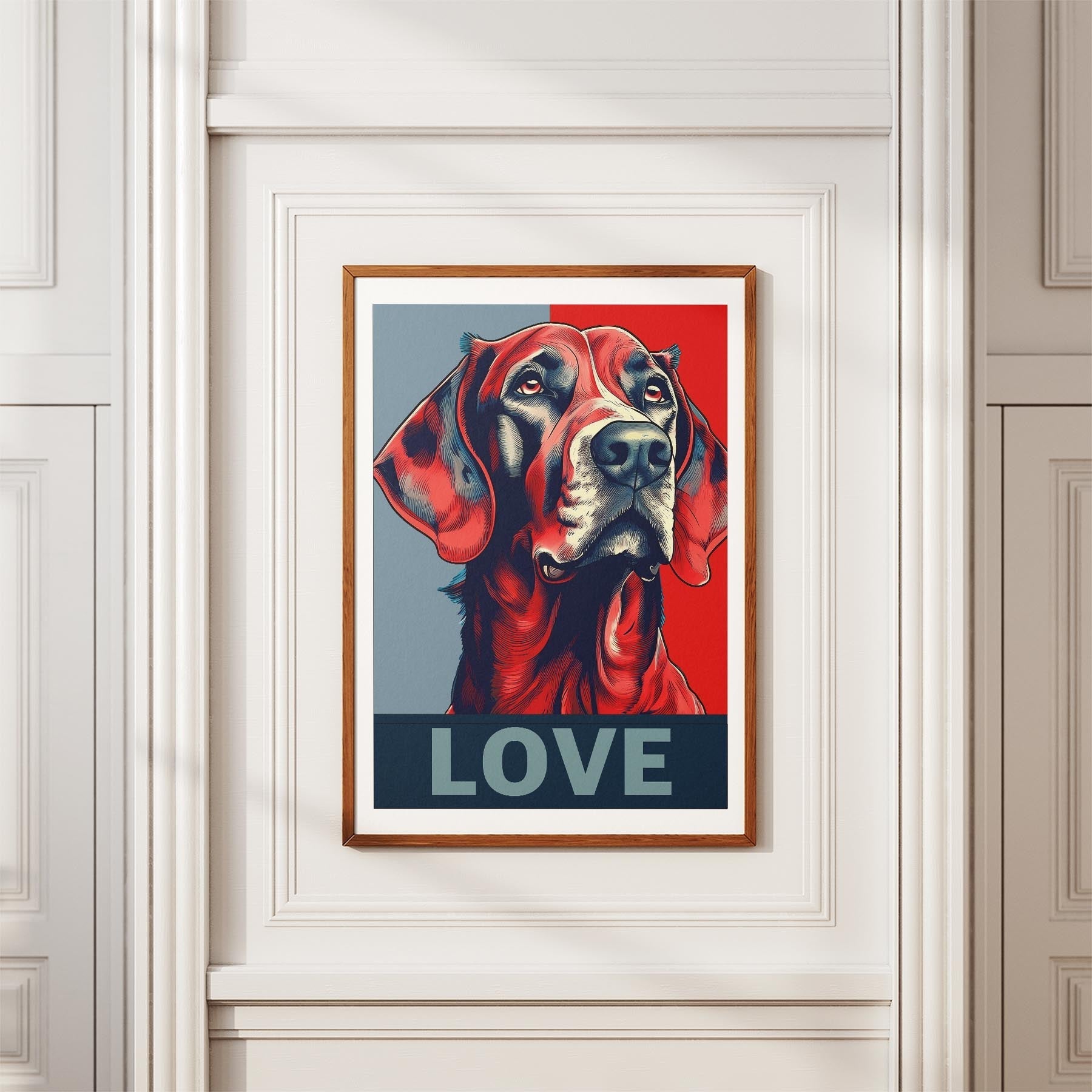 Gordon Setter LOVE Series Inspired by the Obama Poster image 3