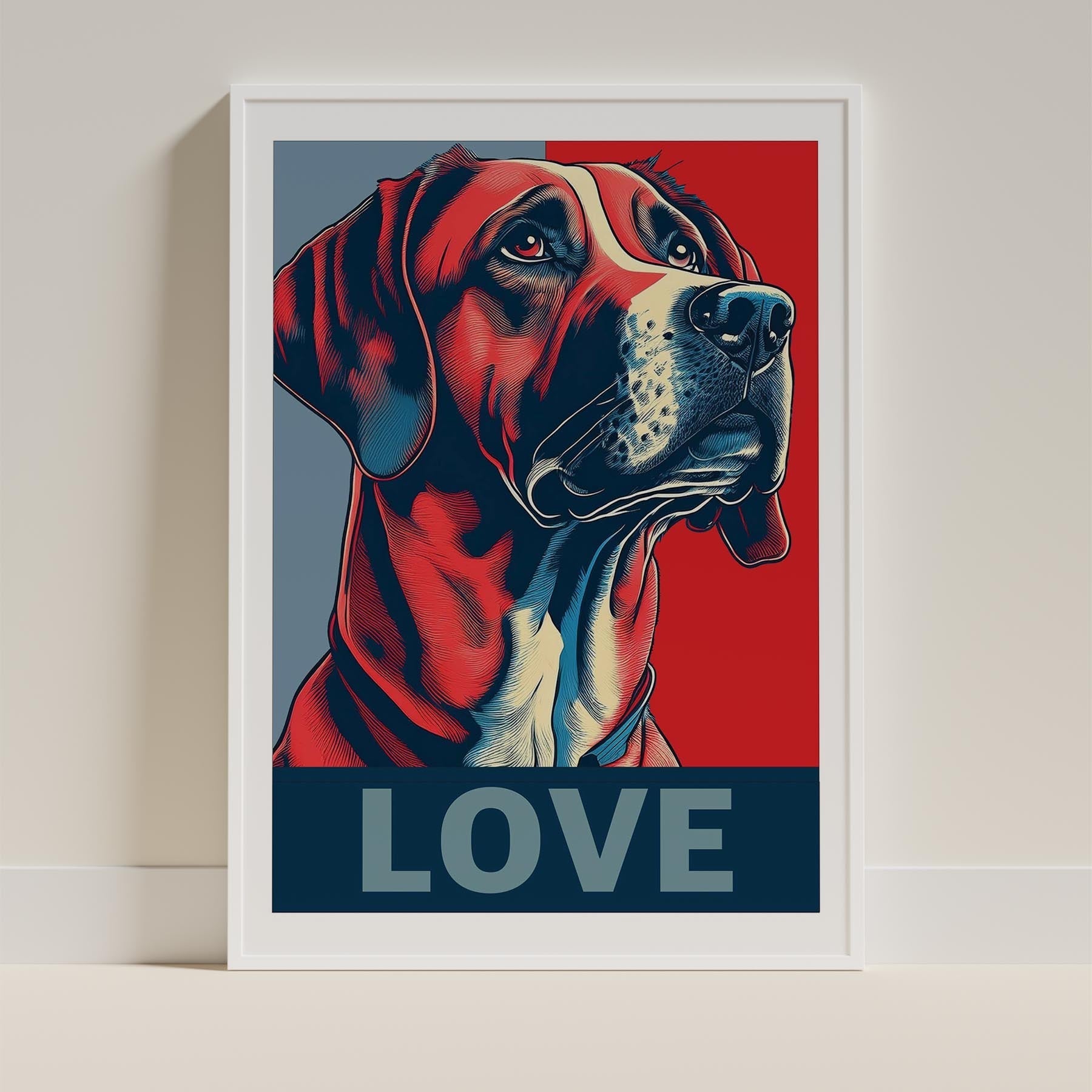 Rhoedesian Ridgeback LOVE Series Inspired by the Obama Poster image 9