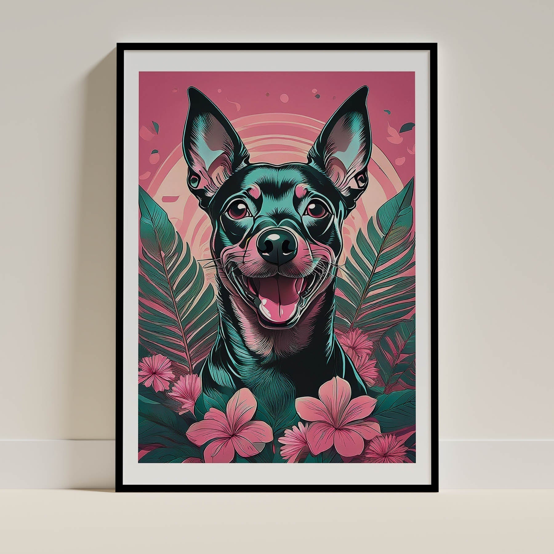Miniature Pinscher Dog Art Print Unframed | 10 Unique Designs | Wall Art Gift for Dog Lovers - Image 9 | Dogsy & Co