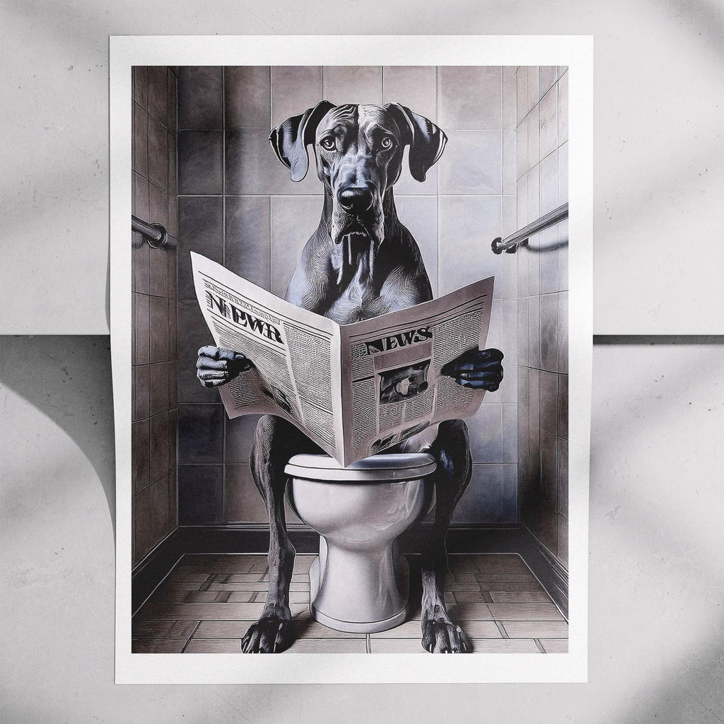 Great Dane Toilet Humour Dog Series 1 image 7