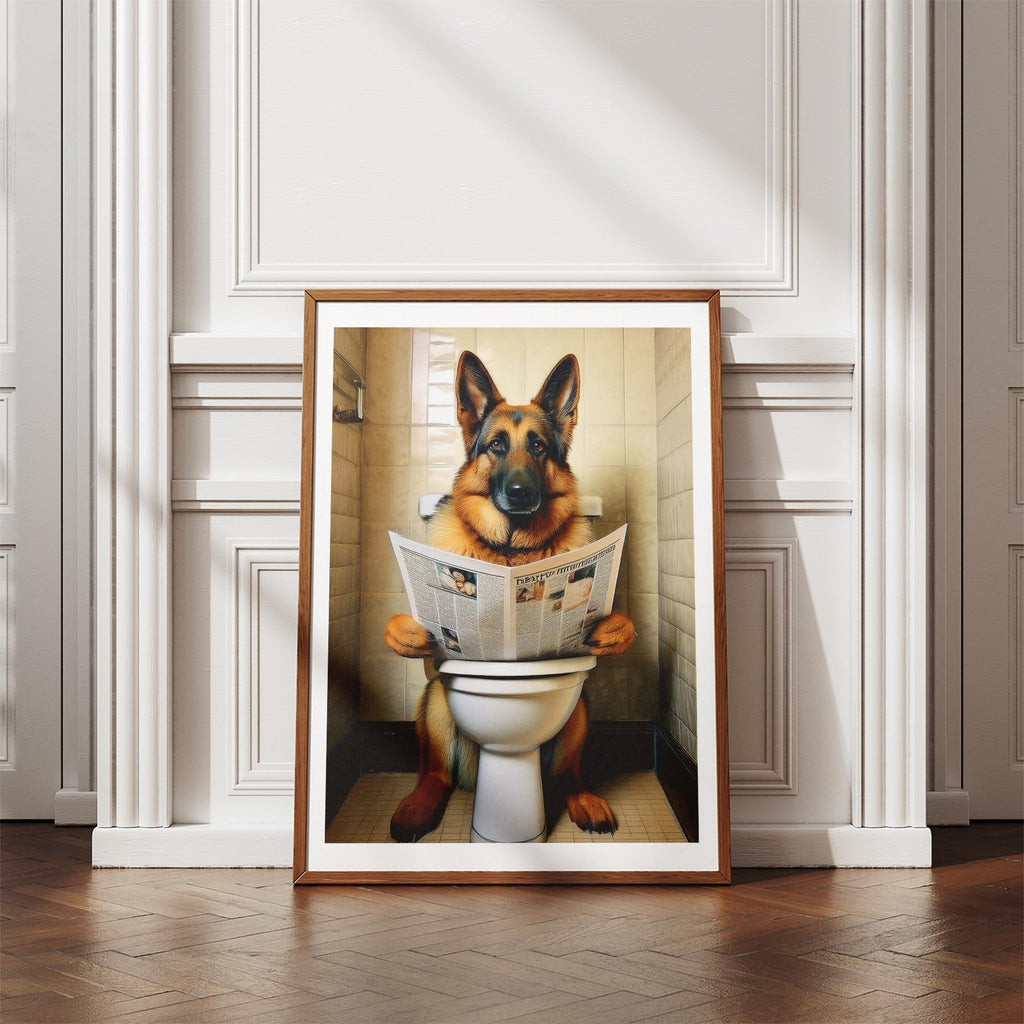 German Shepherd Toilet Humour Dog Series 1 image 4