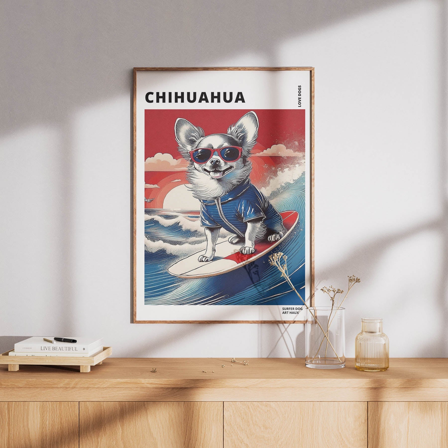 Chihuahua Hokosai Surfer Dogs 1 image 8