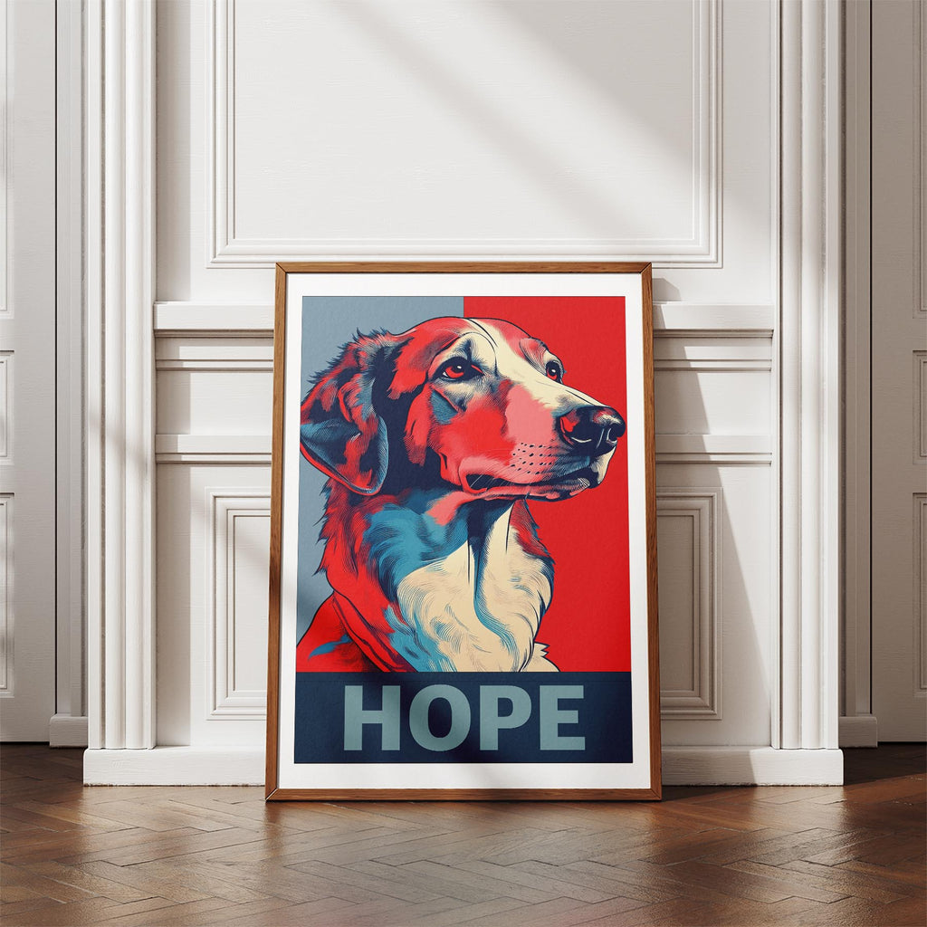 Borzoi HOPE Series Inspired by the Obama Poster image 4