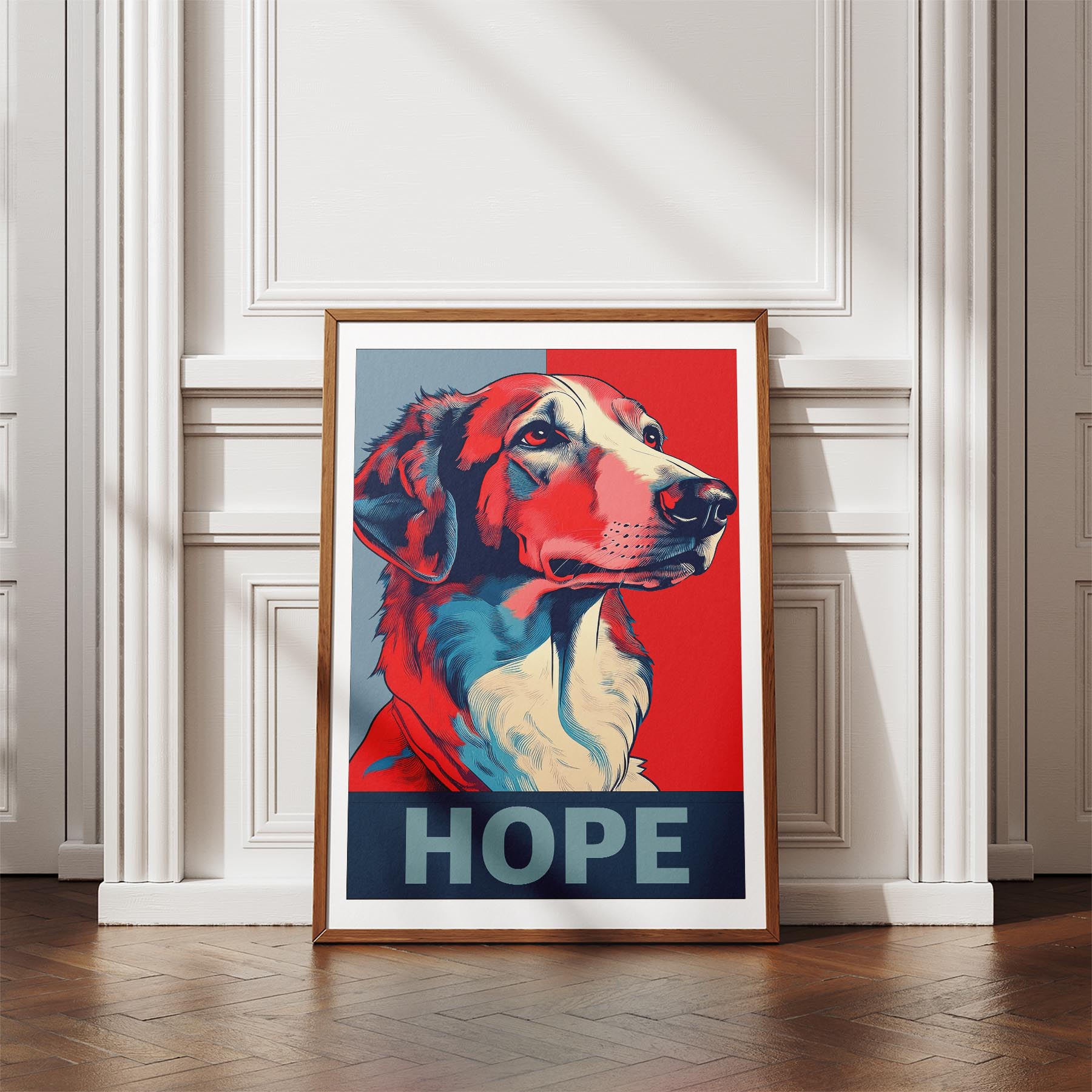 Borzoi HOPE Series Inspired by the Obama Poster image 4