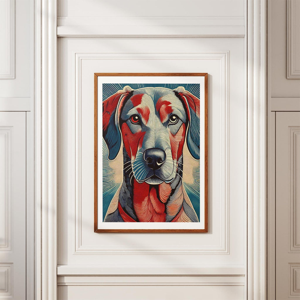 Rhoedesian Ridgeback Hokusai Japanese Inspired Dog Series image 3