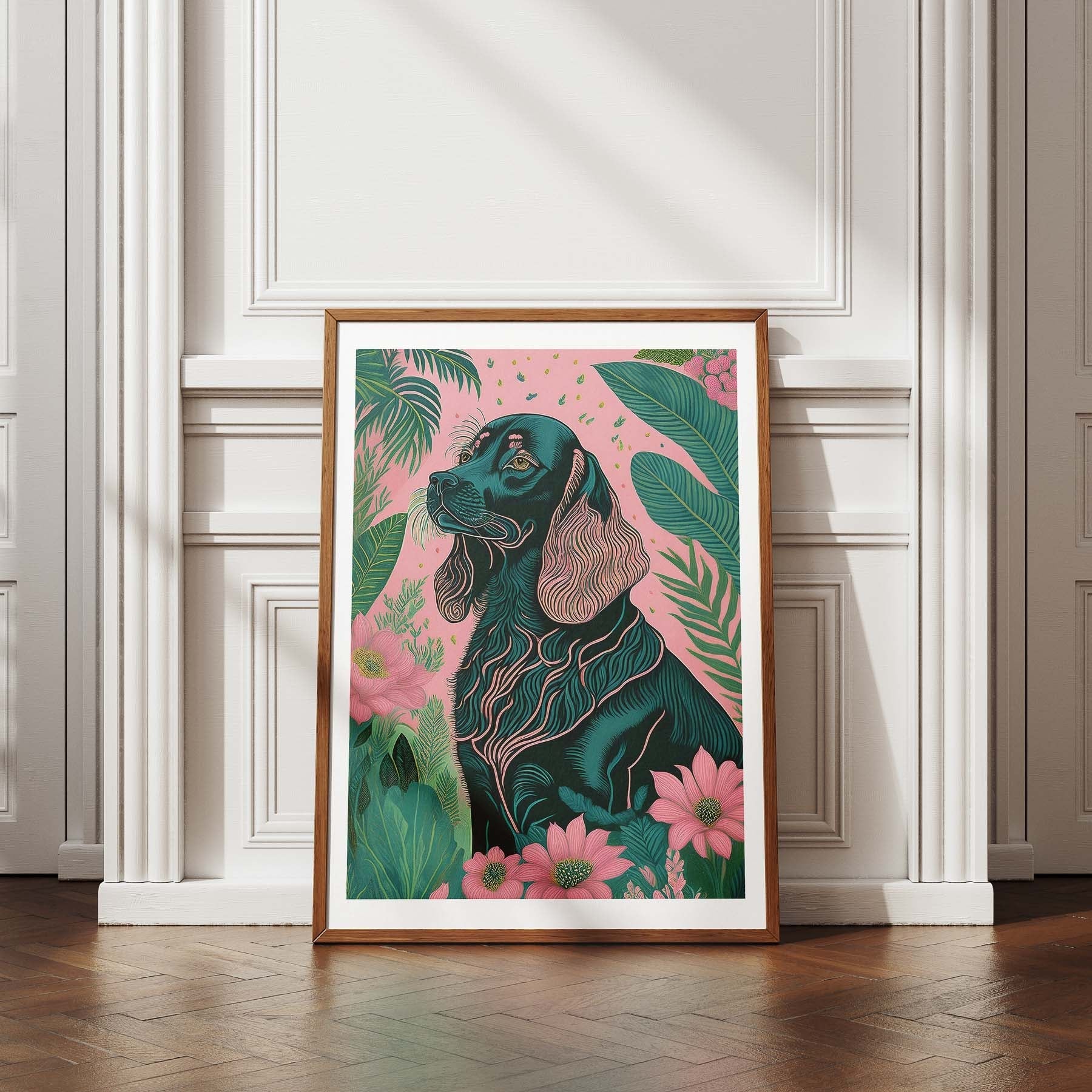 Cocker Spaniel 2 Flowery Dog image 4