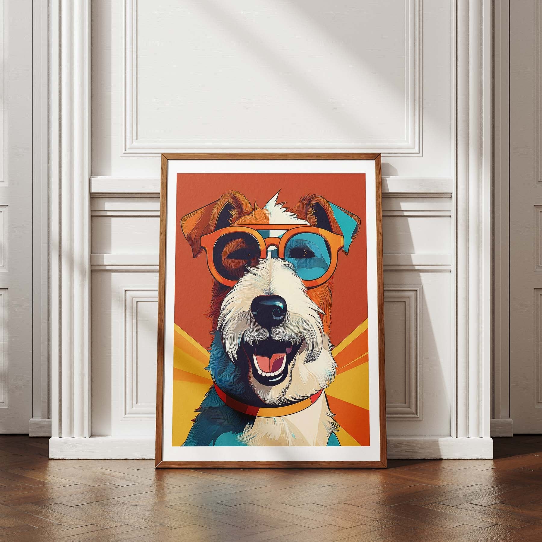 Fox Terrier In Colourful Sunnies 1 image 4