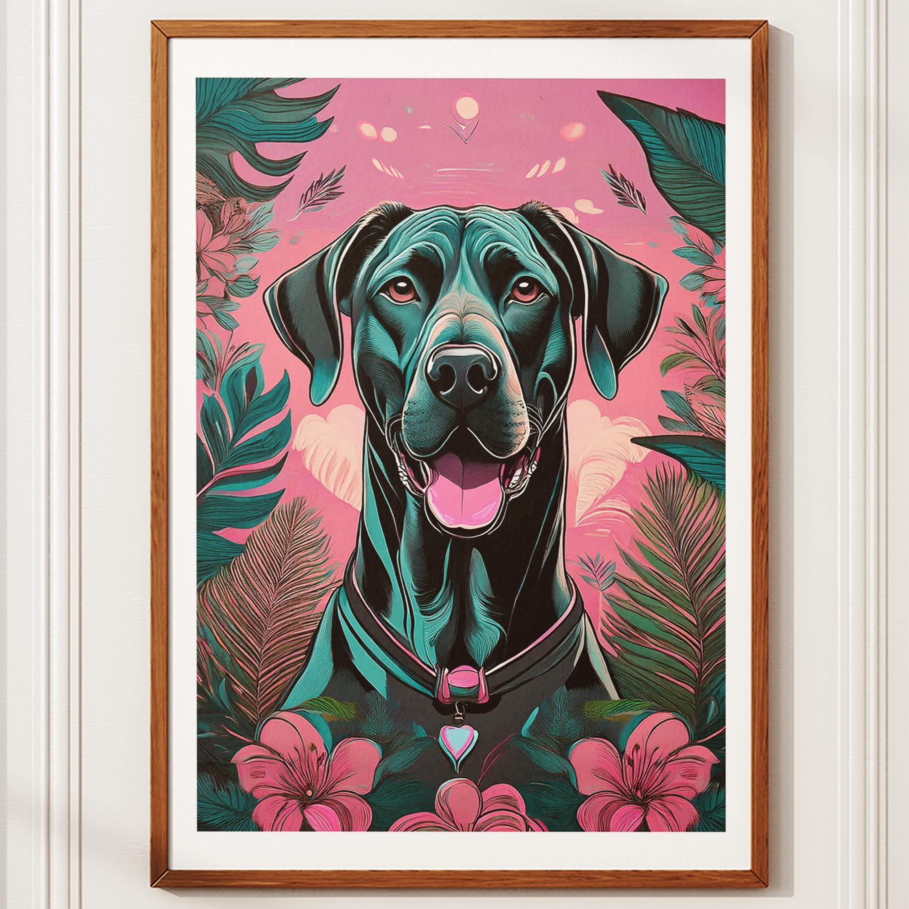 Great Dane Flowery Dog image 10