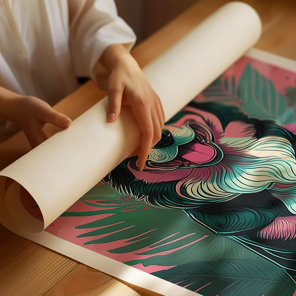 Australian Shepherd 2 Flowery Dog image 1