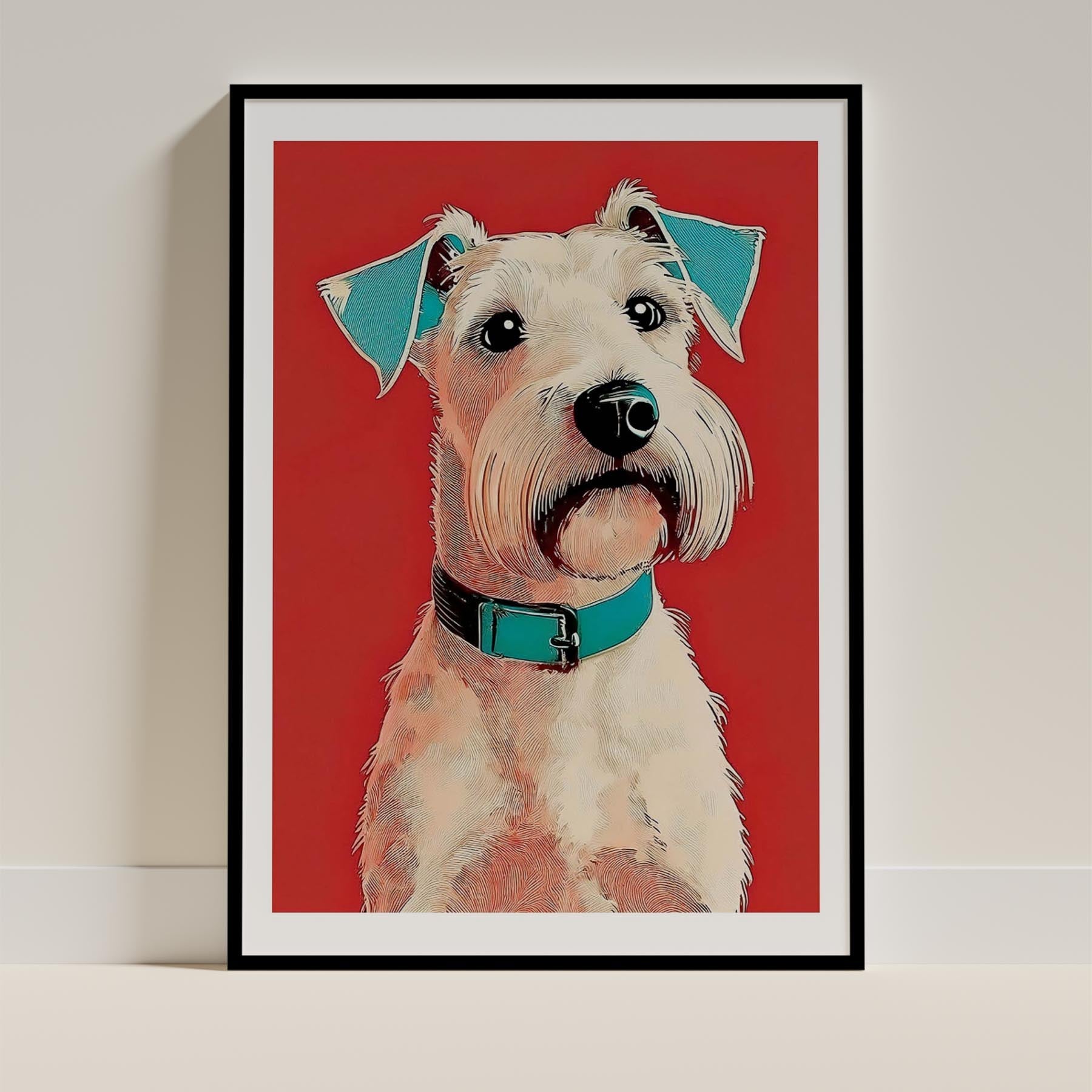 Irish Terrier Dog Art Print Unframed Vol 1 | 11 Unique Designs | Wall Art Gift for Dog Lovers | Dogsy & Co