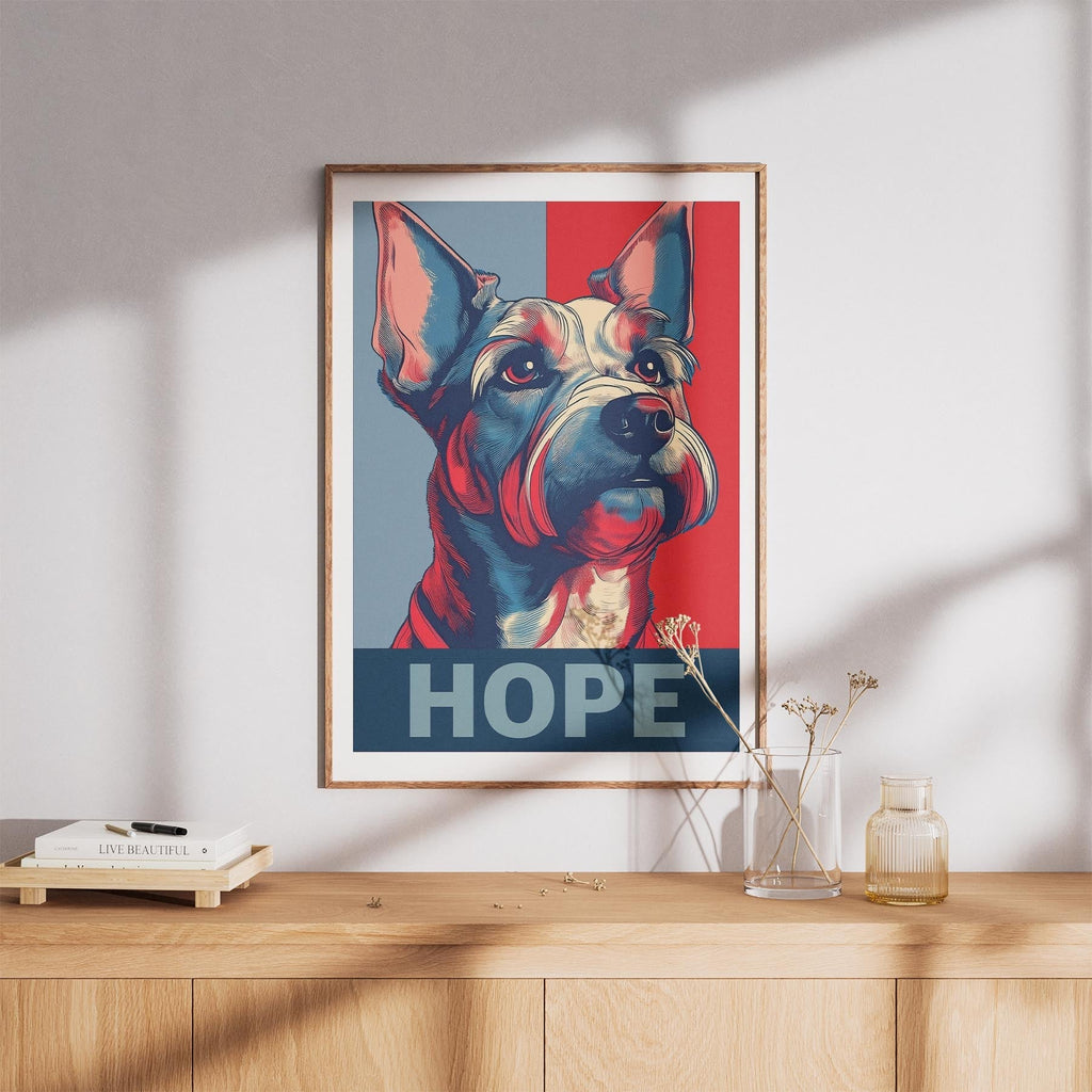 Australian Terrier HOPE Series Inspired by the Obama Poster image 8