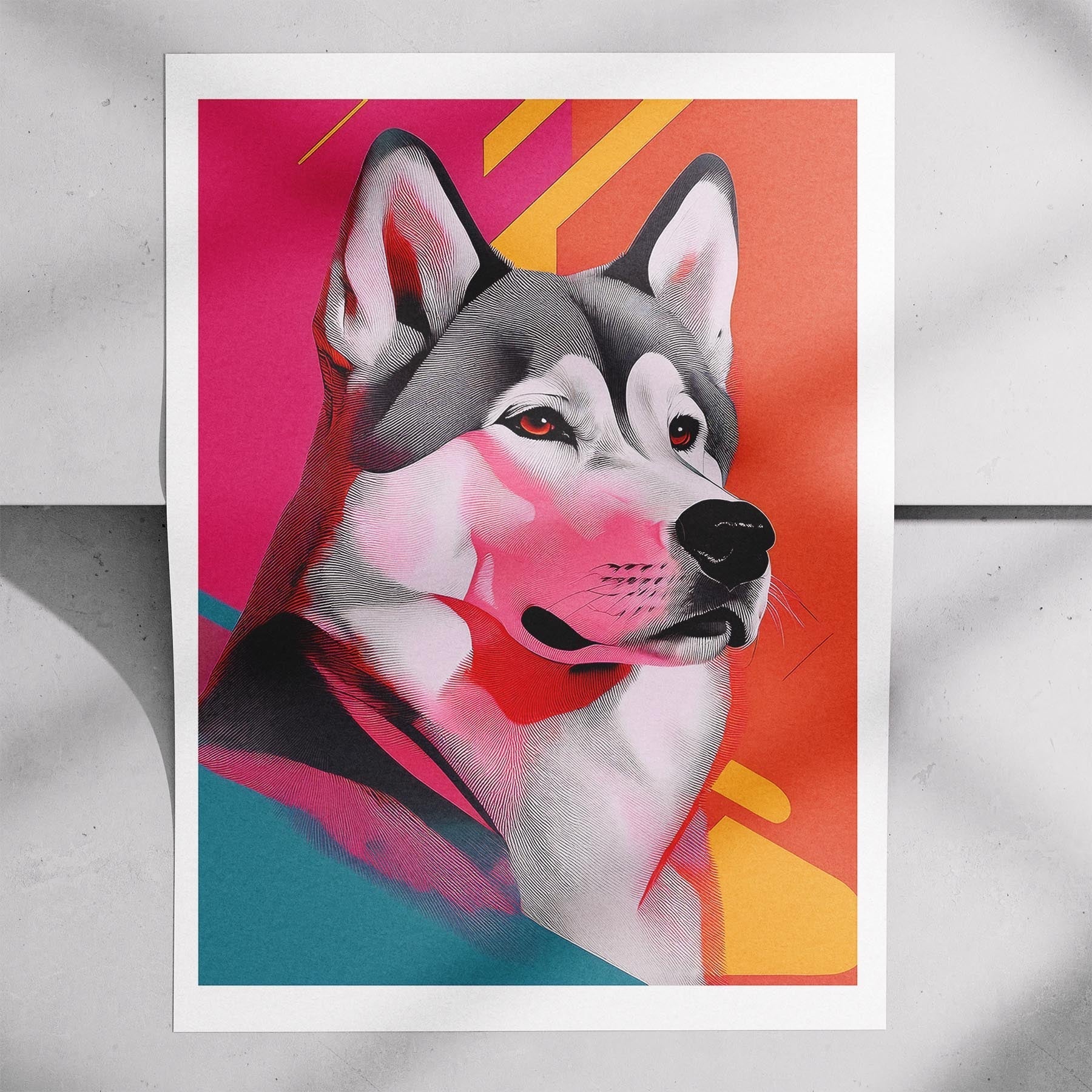 Alaskan Malamute Modern Pop Dog Series image 7
