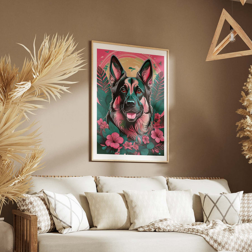 German Shepherd Flowery Dog image 5