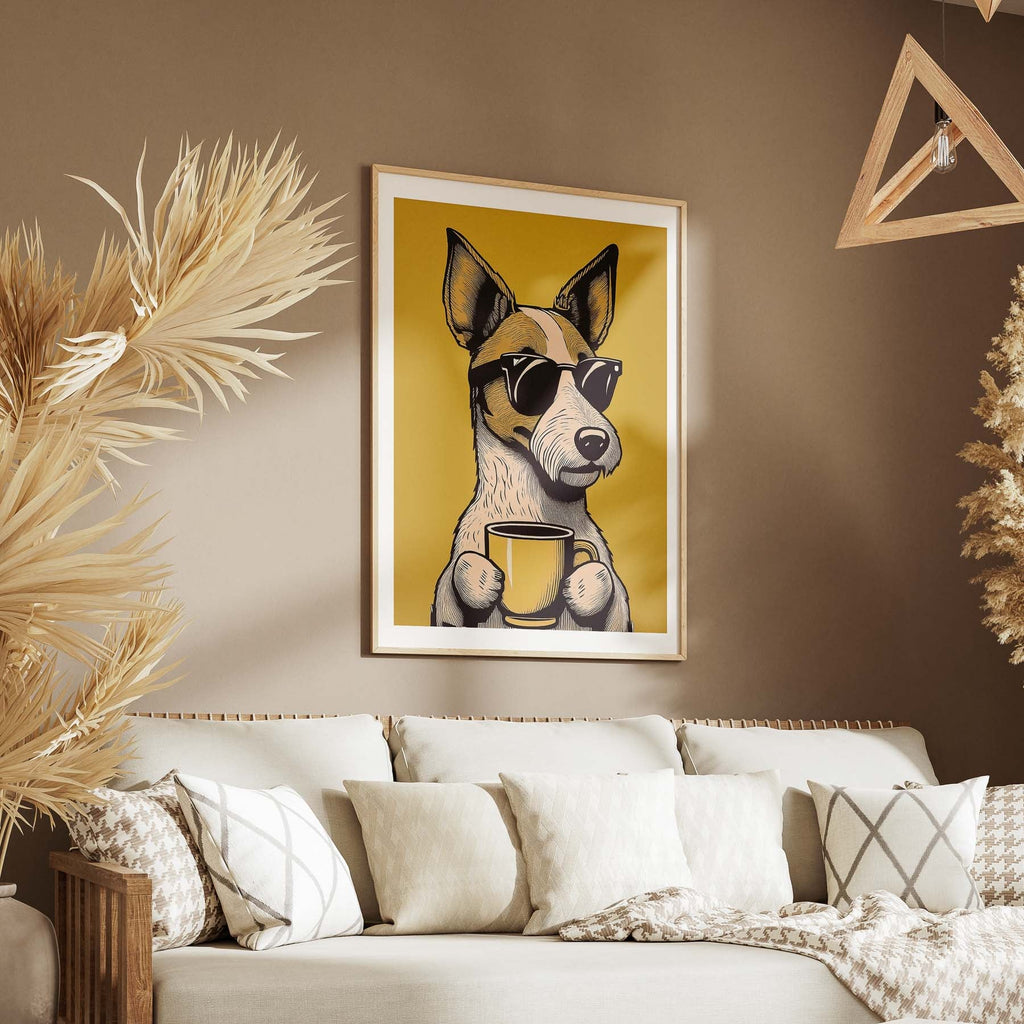 Fox Terrier Chillin Coffee Dog image 5