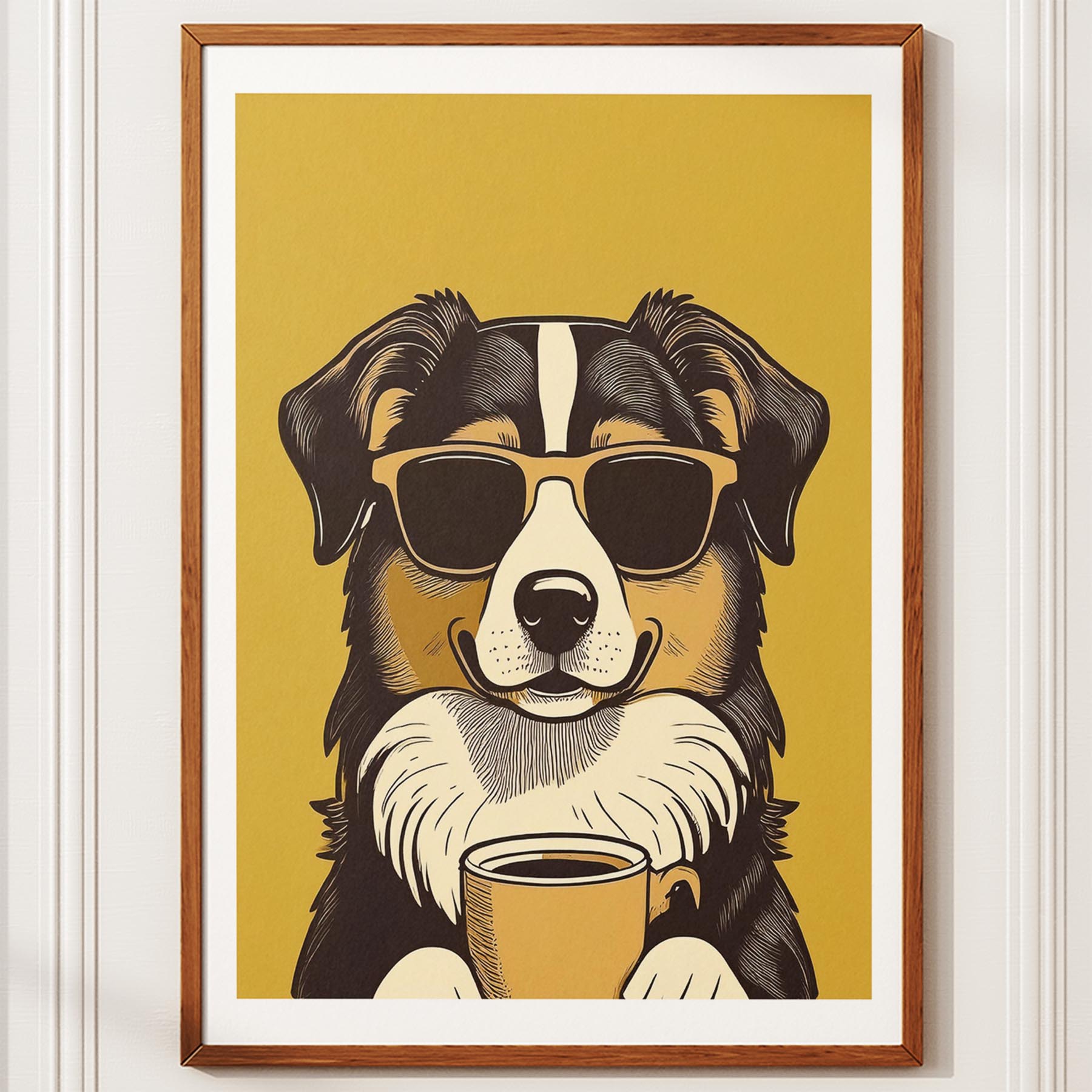 Austrlaian Shepherd Chillin Coffee Dog image 12