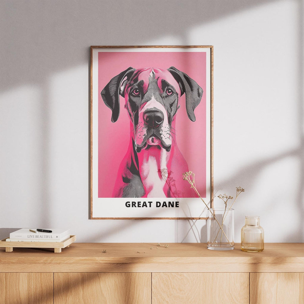 Great Dane Pink and Black Dog Series 4 image 8