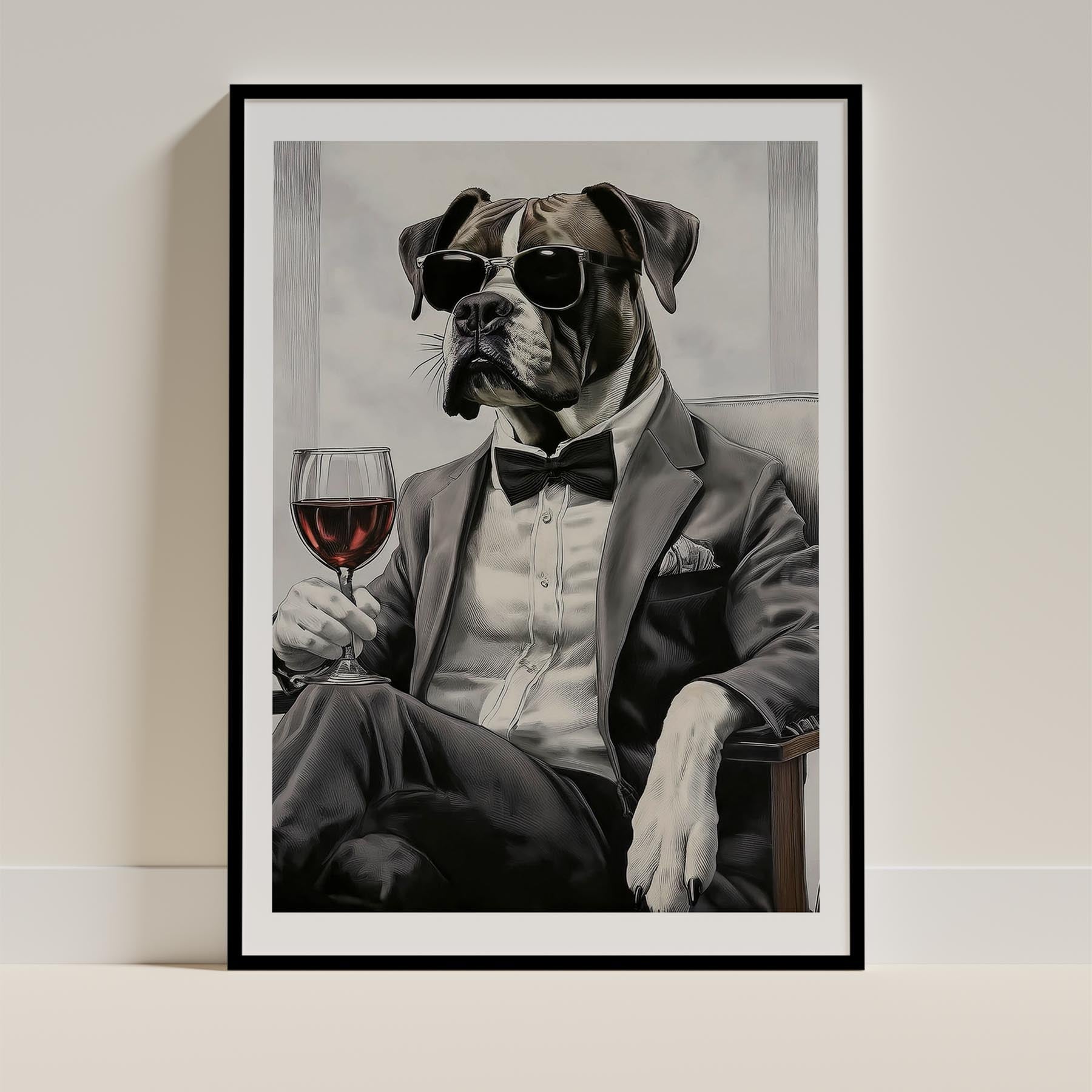 Boxer Dog Art Print Unframed Vol 1 | 11 Unique Designs | Wall Art Gift for Dog Lovers - Image 7 | Dogsy & Co