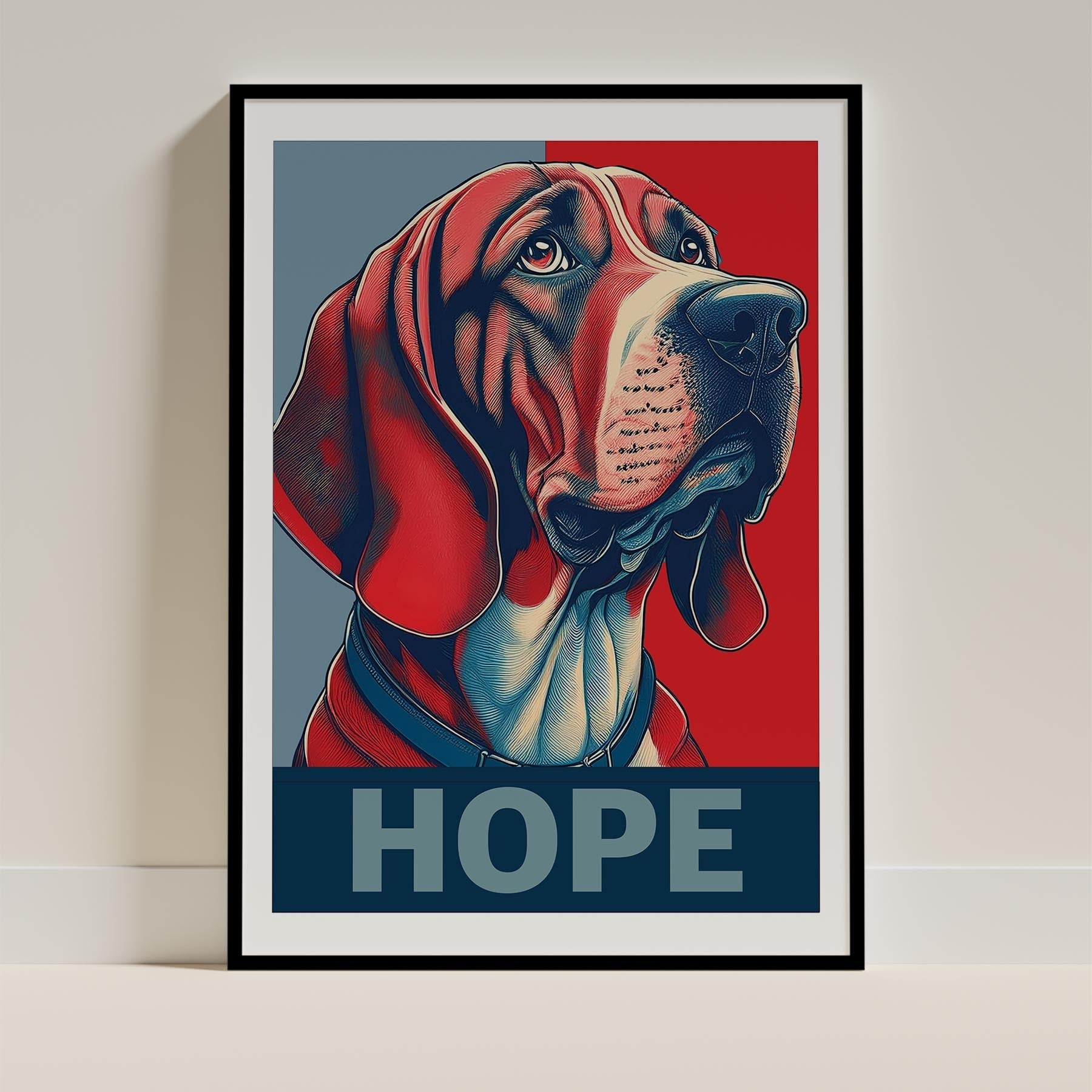 Bloodhound HOPE Series Inspired by the Obama Poster image 0