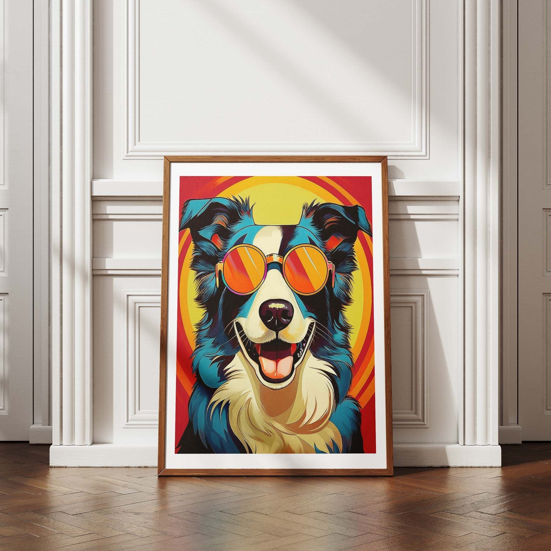 Border Collie In Colourful Sunnies 1 image 4
