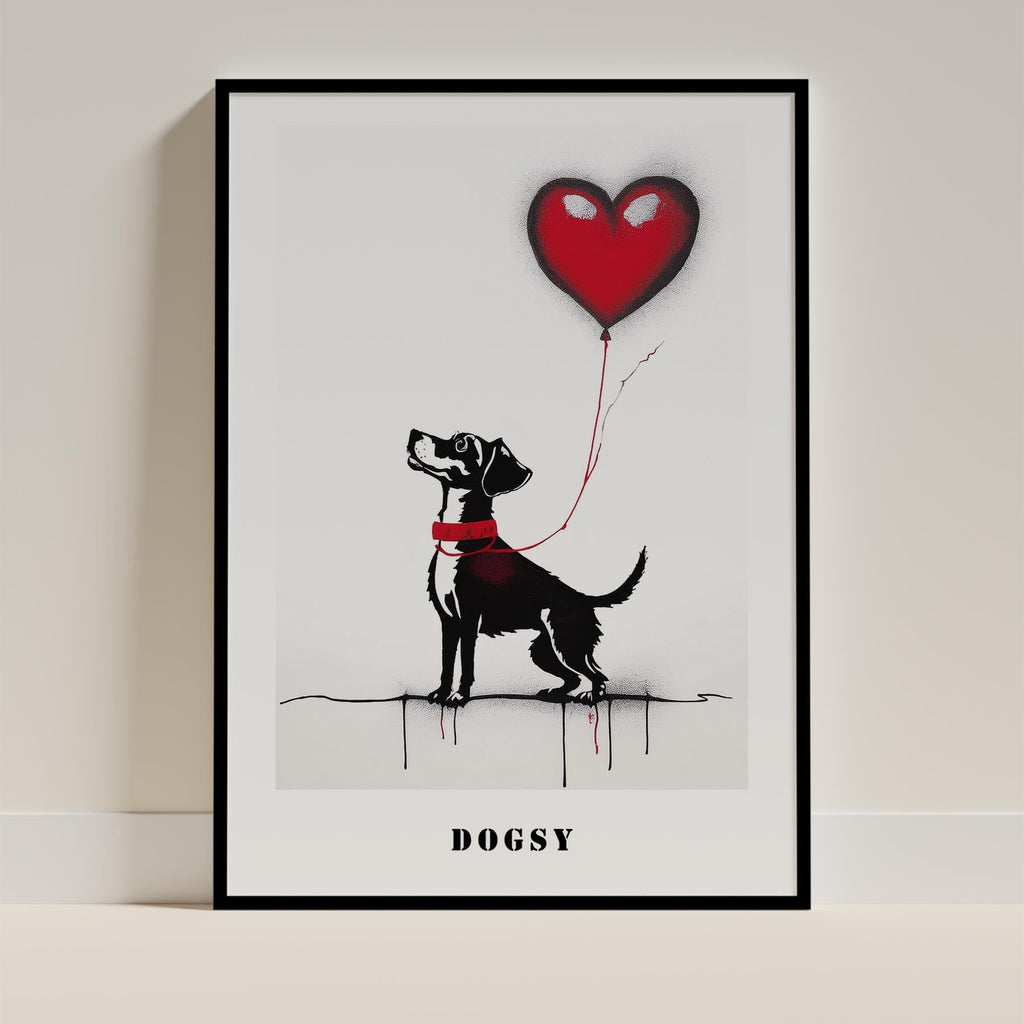 Jack Russell DOGSY Series inspired by the Art of Banksy with text Dogsy image 11