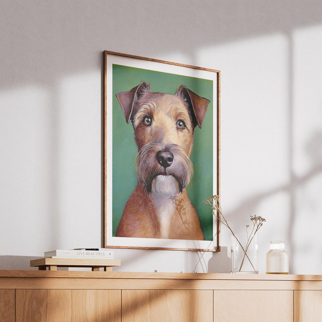 Irish Terrier Green Painted Series image 5