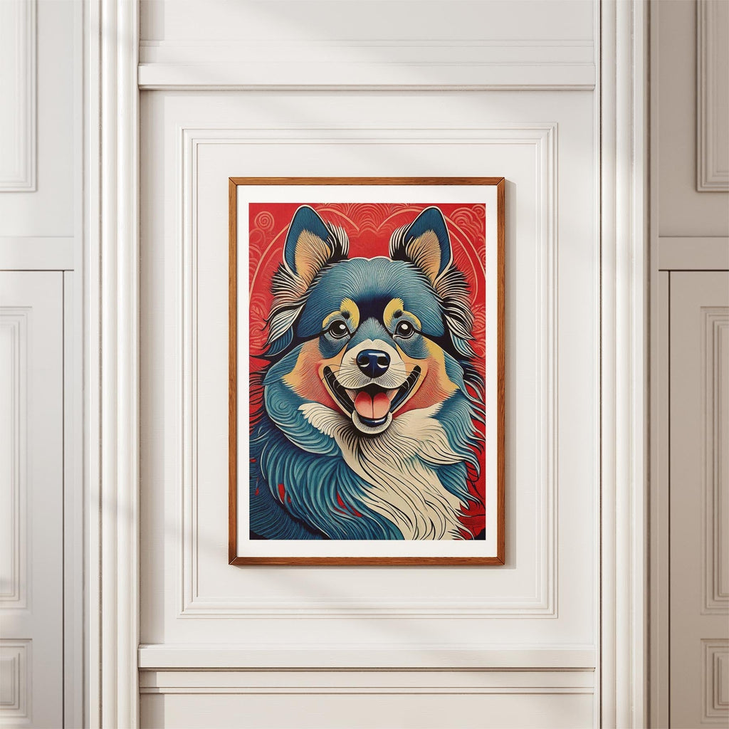 German Spitz Hokusai Japanese Inspired Dog Series image 3