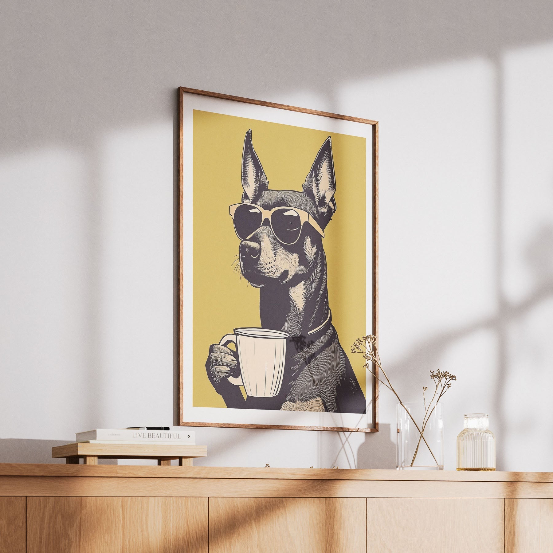 Pinscher Chillin Coffee Dog image 6