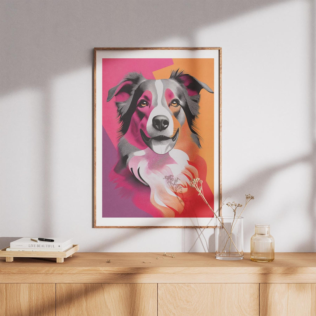 Border Collie Modern Pop Dog Series image 8