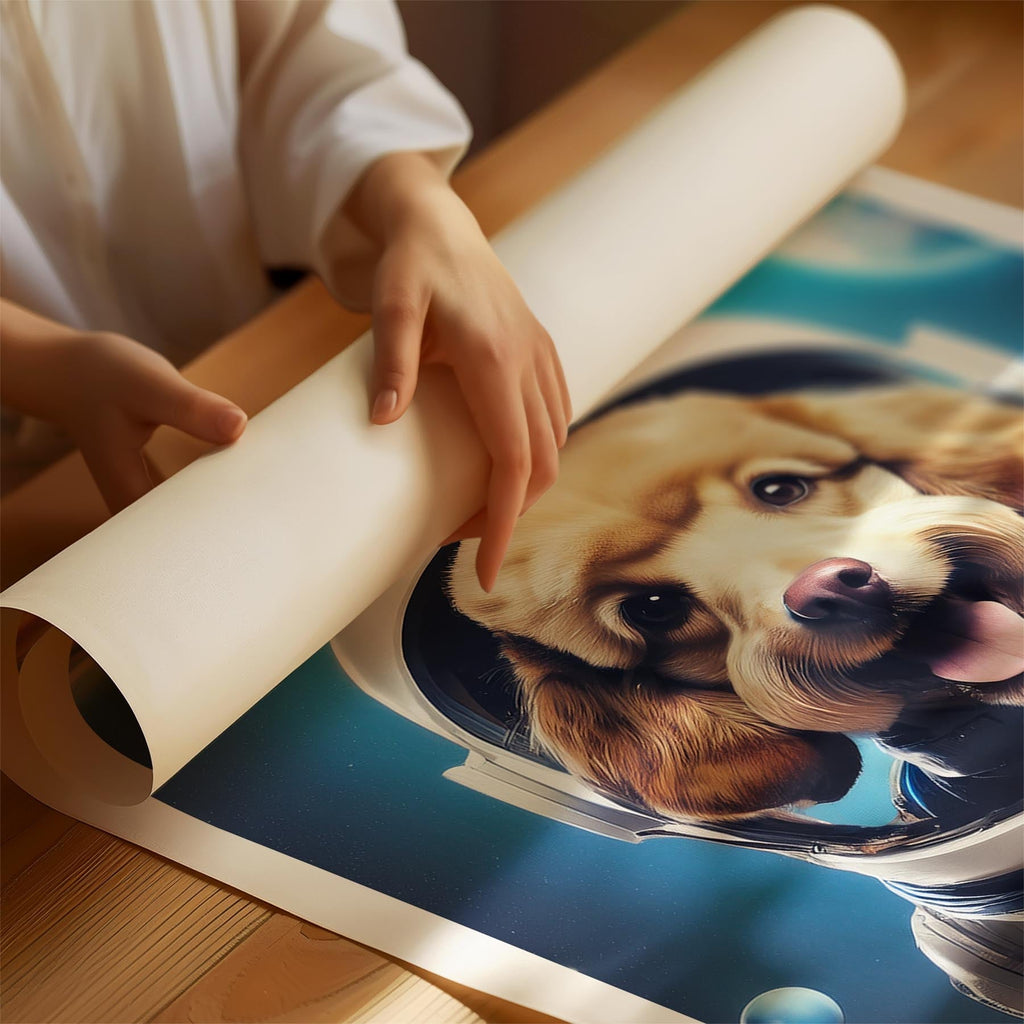 Poodle Astronaut Dog Series image 1