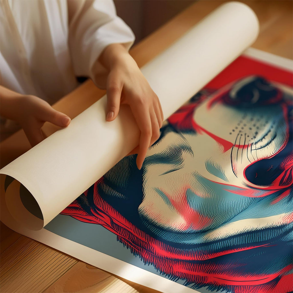 Alaskan Malamute HOPE Series Inspired by the Obama Poster image 1