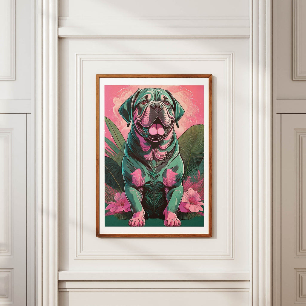 Dogue De Bordeaux Flowery Dog image 3