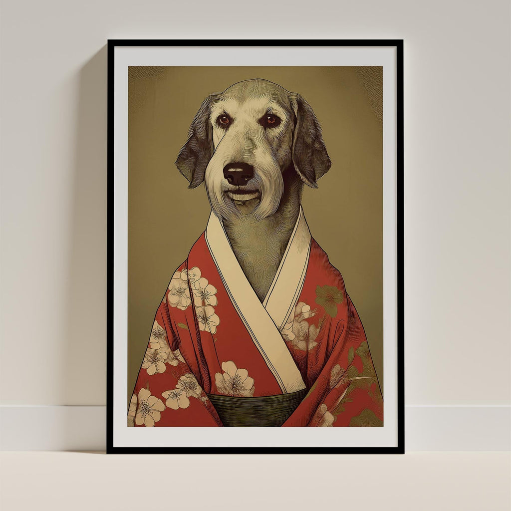 Irish Wolfhound Japanse Kimono Dog Series image 0
