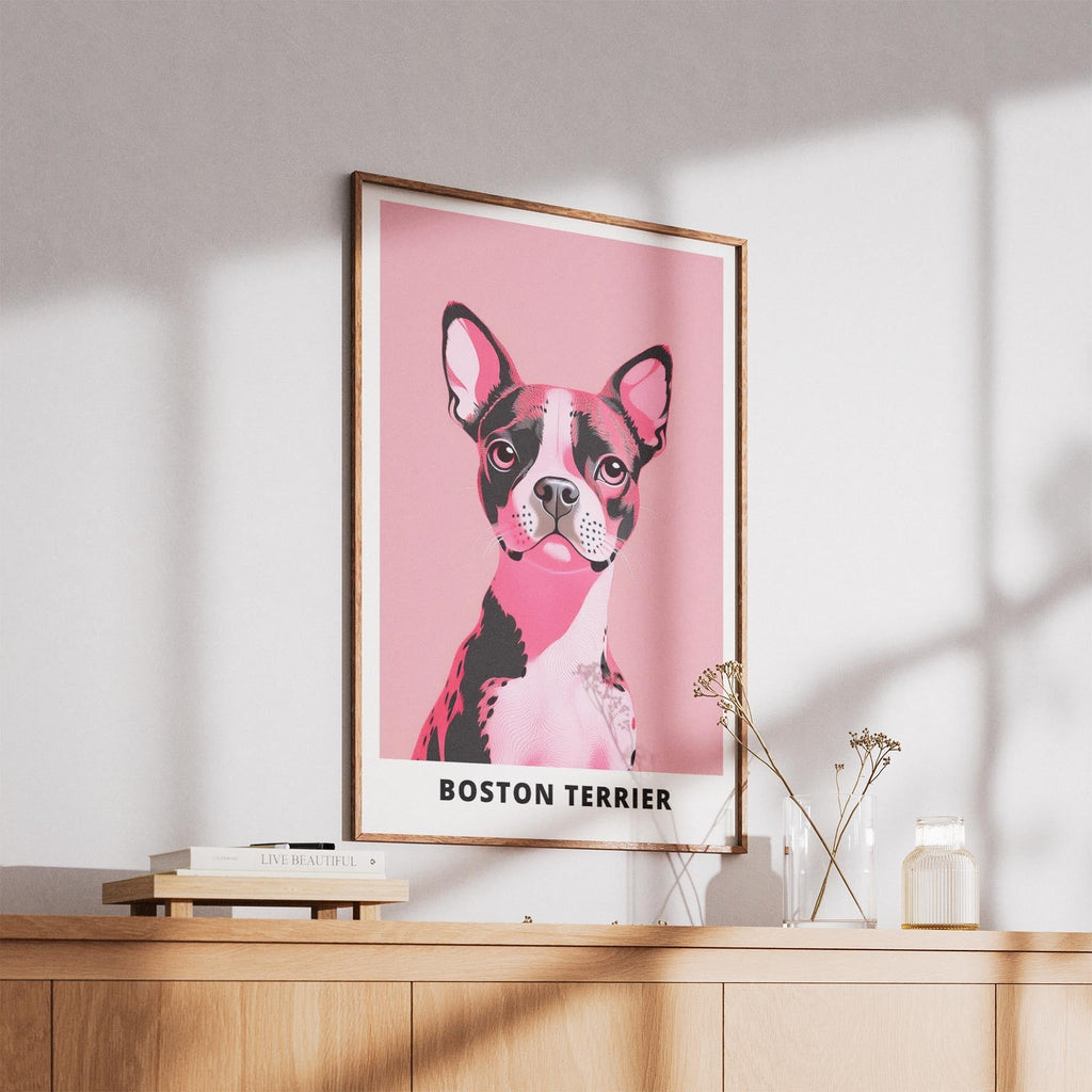 Boston Terrier Pink and Black Dog Series 1 image 5