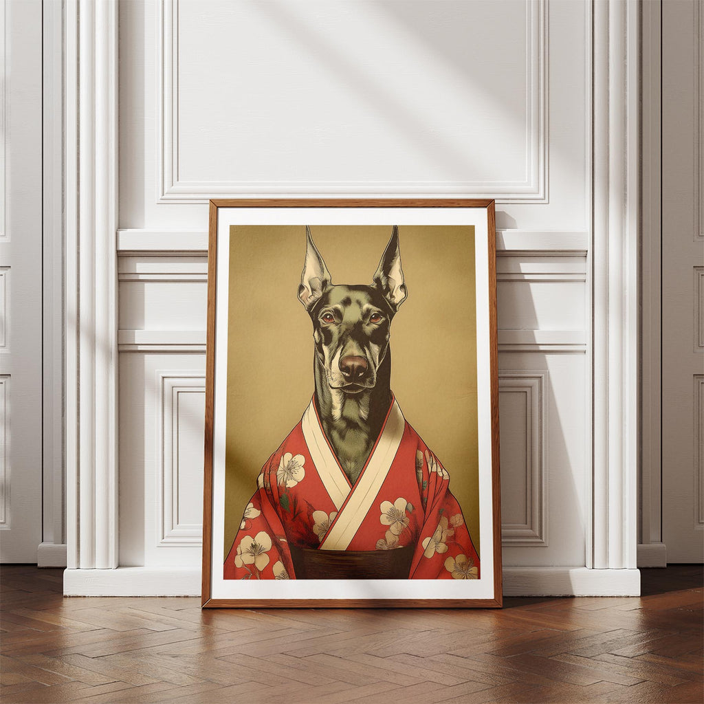 Doberman Japanse Kimono Dog Series image 4