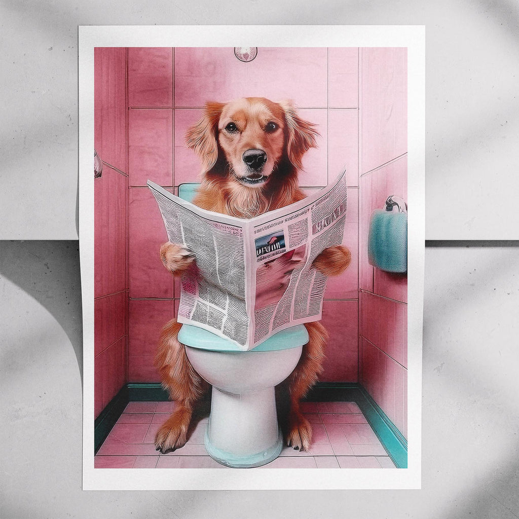Golden Retriever Toilet Humour Dog Series 4 image 7