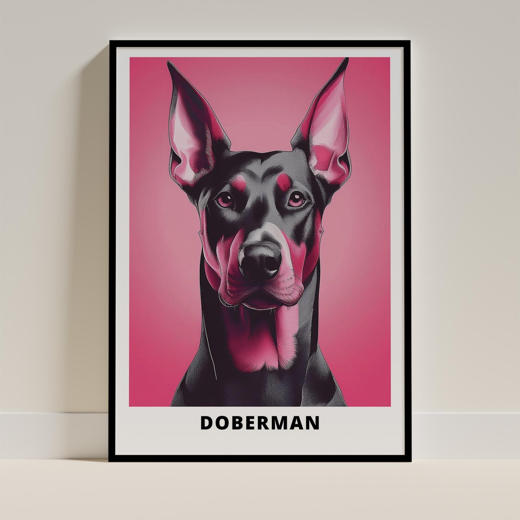 Doberman Pink and Black Dog Series 1 image 0