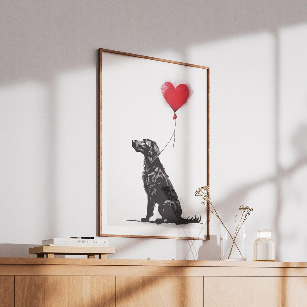 Curly Coated Retriever DOGSY Series inspired by the Art of Banksy image 5