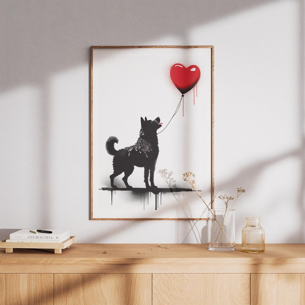 Akita Inu DOGSY Series inspired by the Art of Banksy image 8