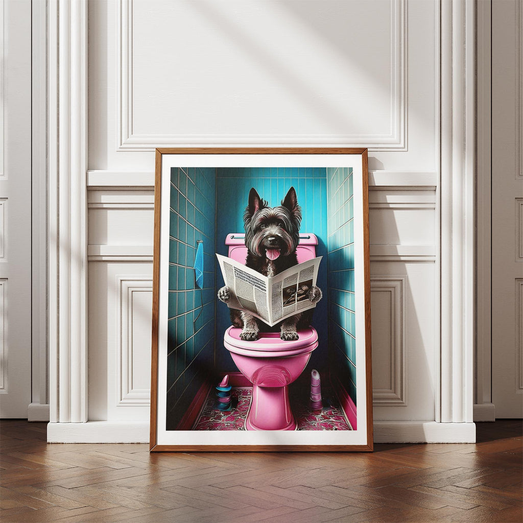 Smithfield Sheepdog Toilet Dogs PInk and Turquise image 4