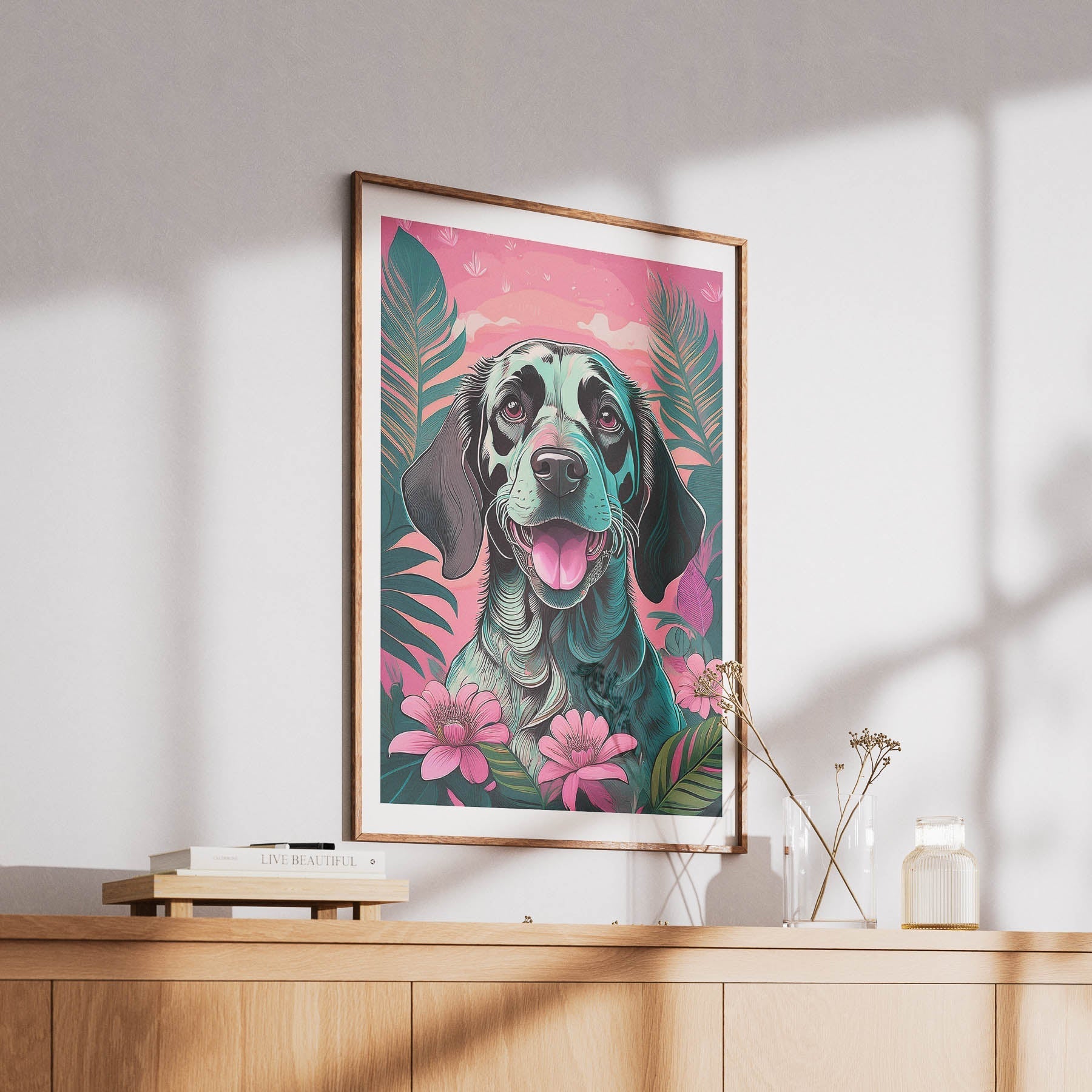 English Setter Flowery Dog image 6