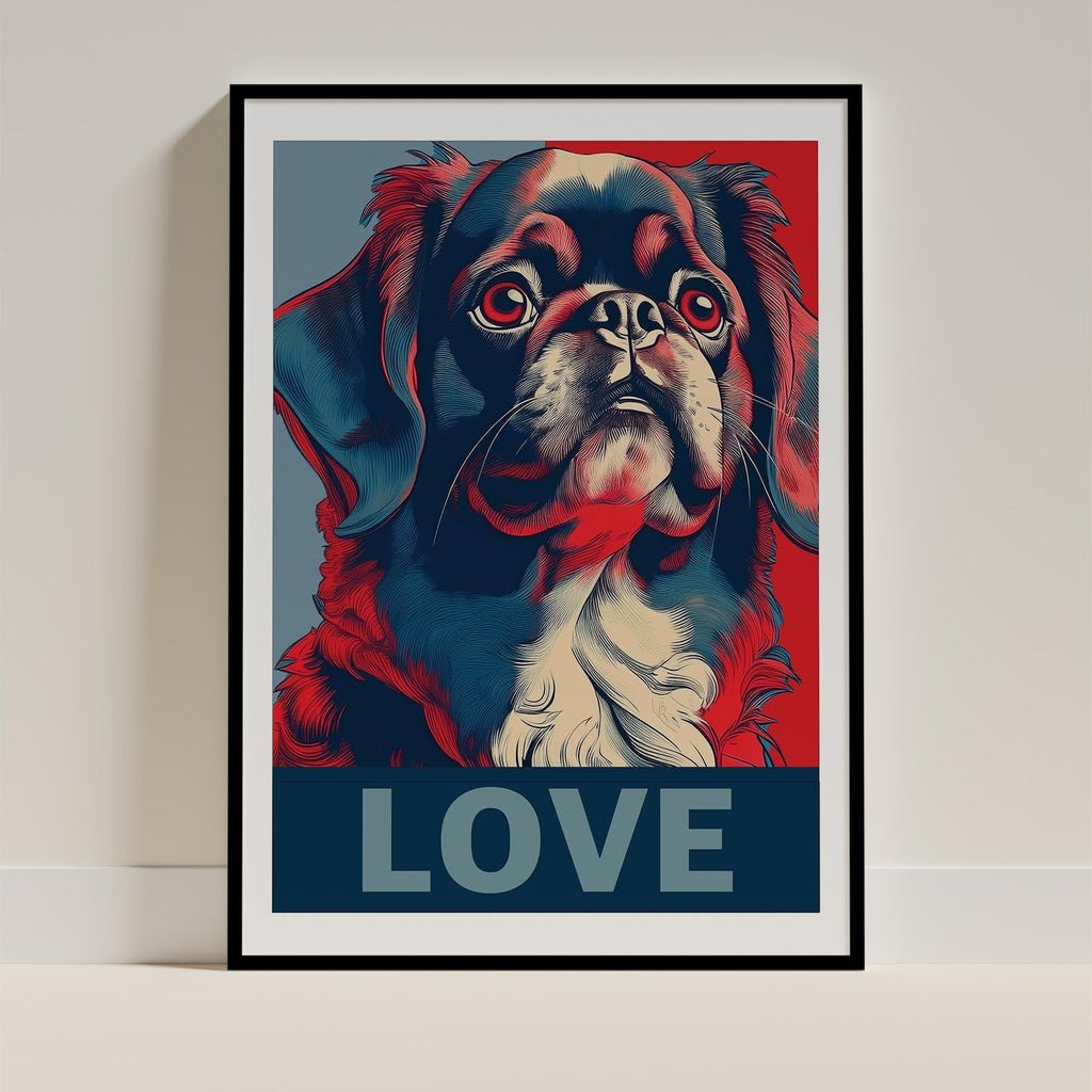 Pekingese LOVE Series Inspired by the Obama Poster image 0