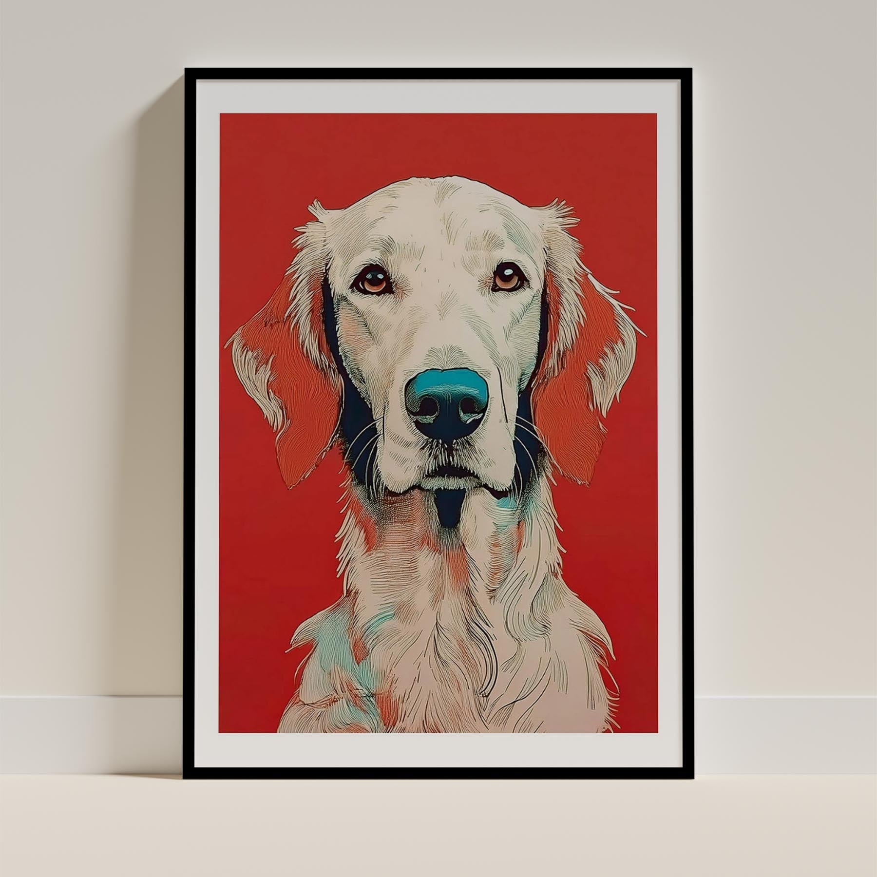 Irish Setter Dog Art Print Unframed Vol 1 | 11 Unique Designs | Wall Art Gift for Dog Lovers - Image 3 | Dogsy & Co