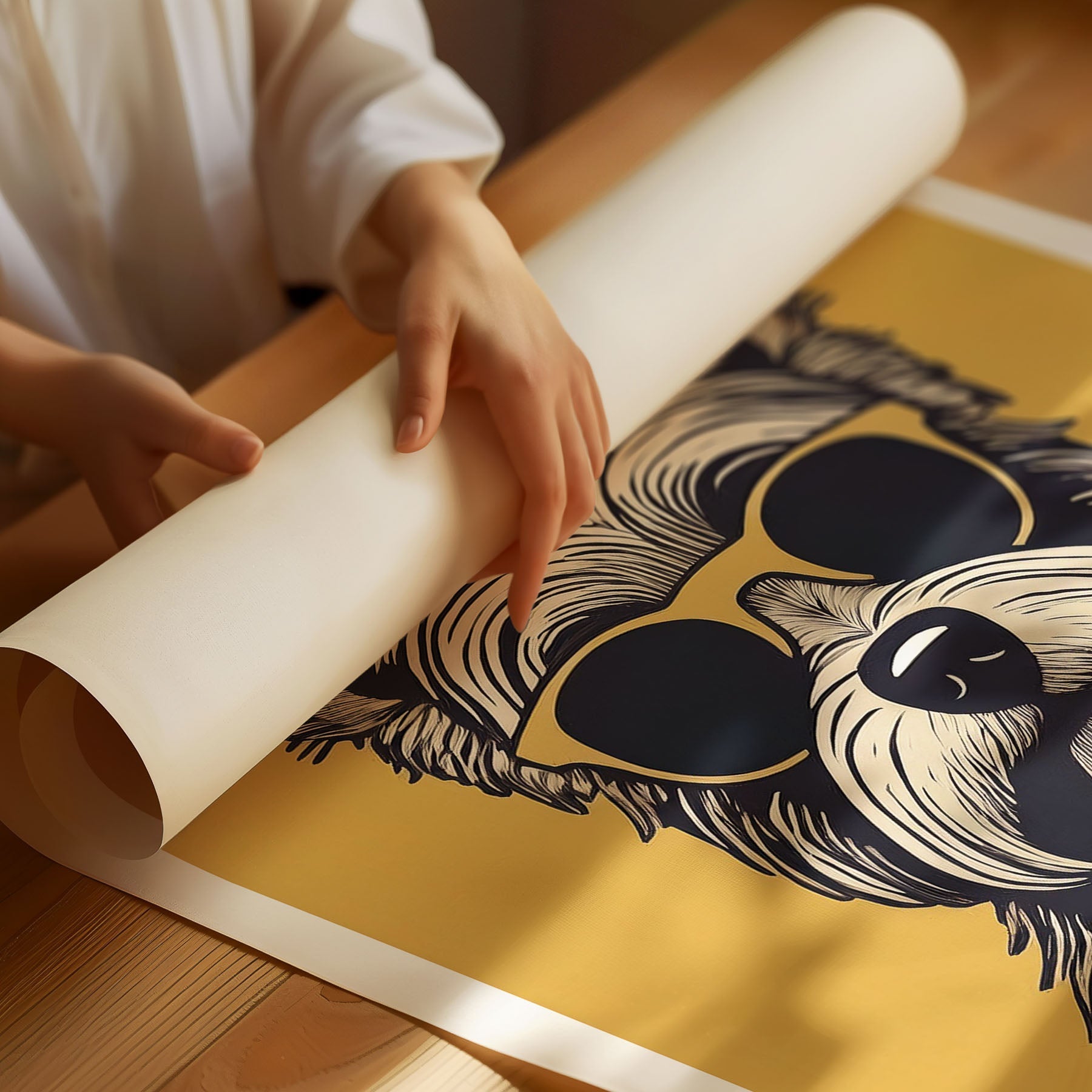 Yorkshire Terrier Chillin Coffee Dog image 3