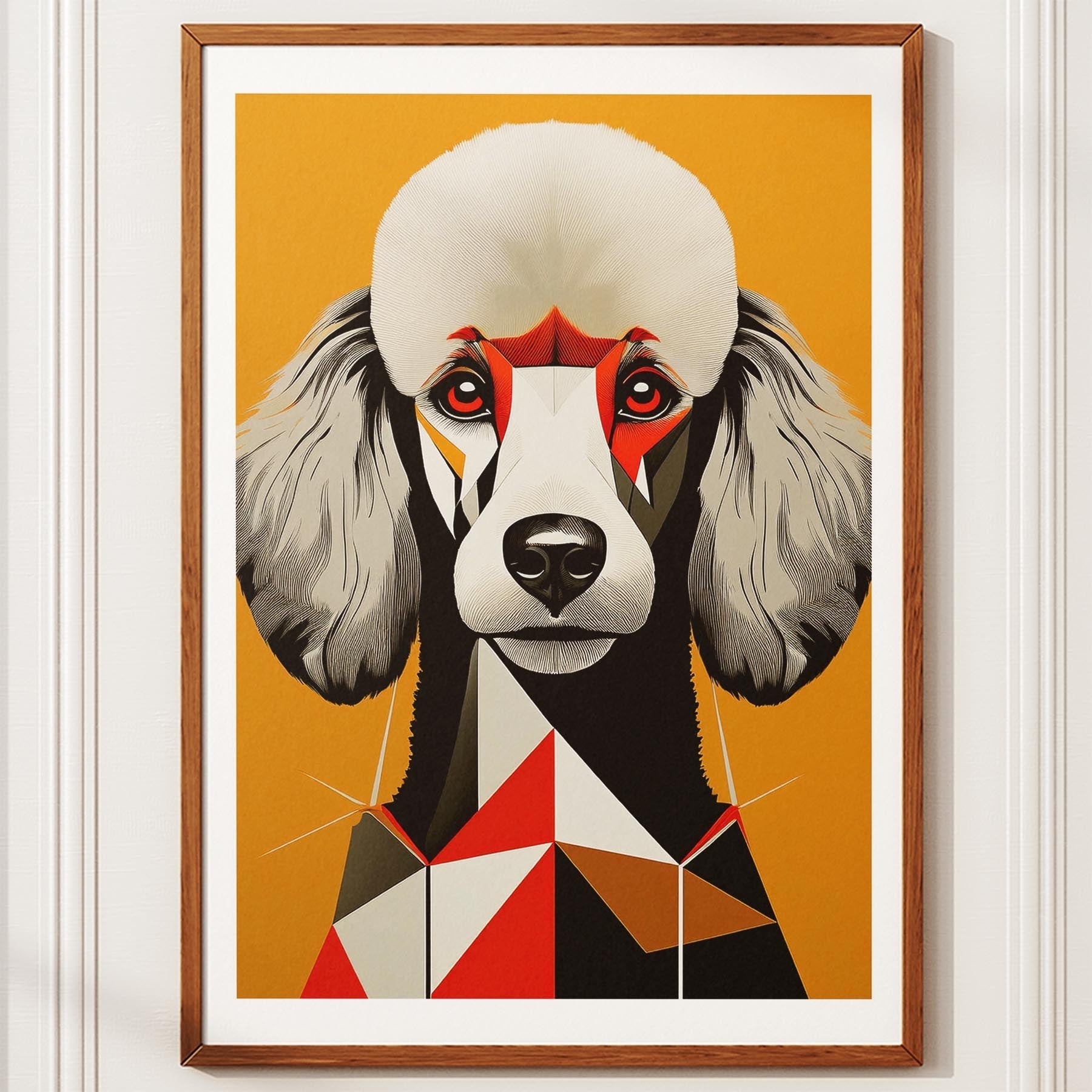 Poodle Geometric Orange Series image 10