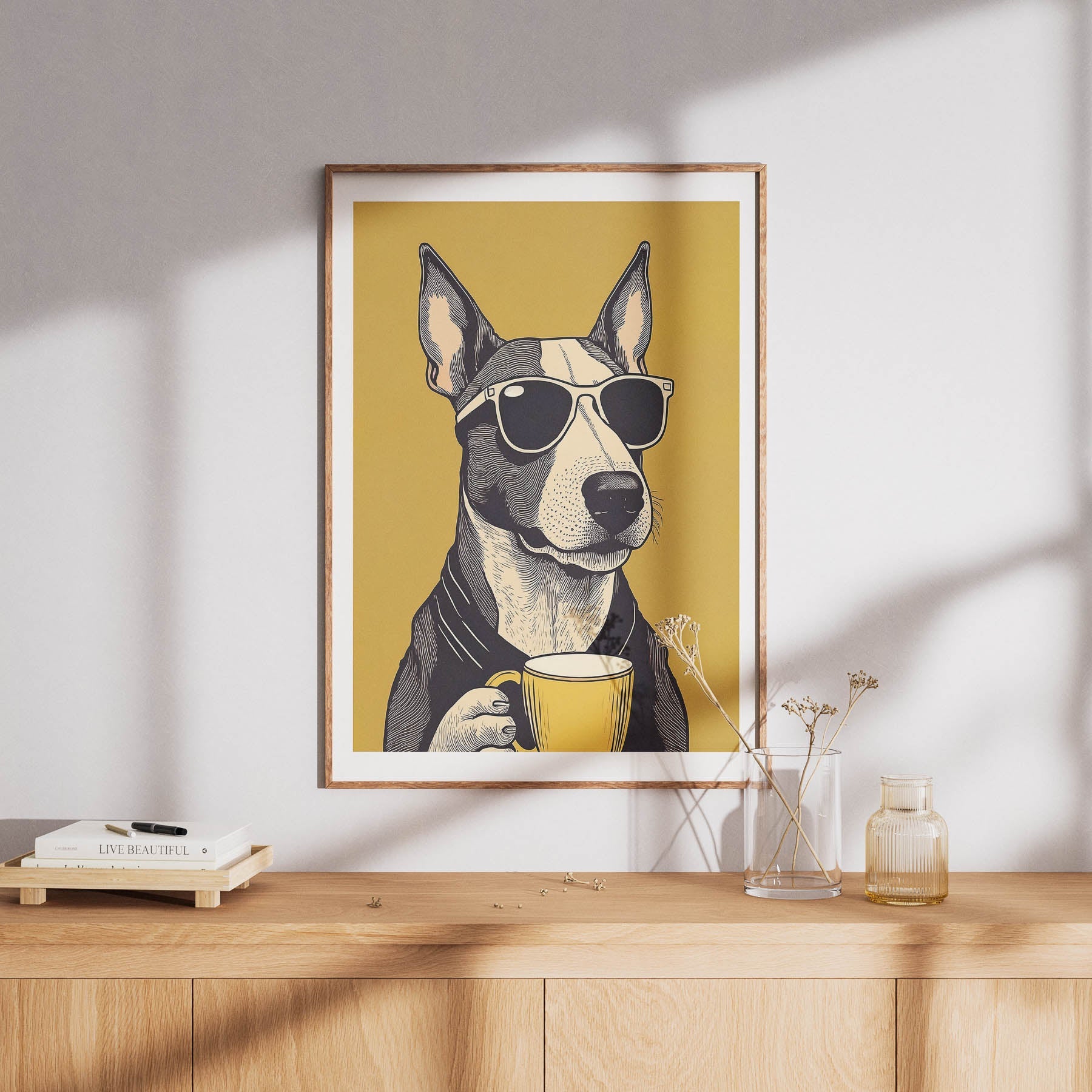 Bullterrier Chillin Coffee Dog image 8