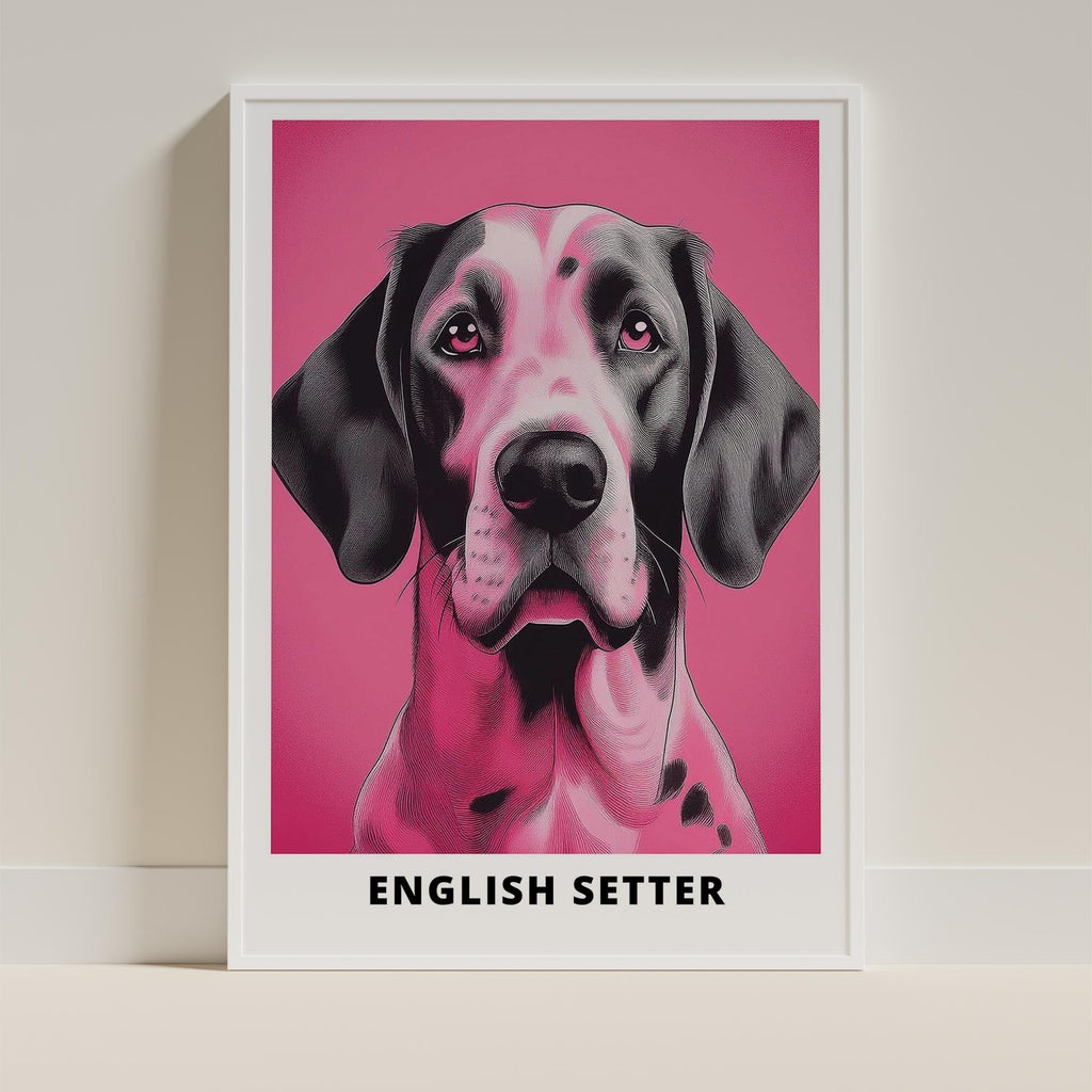 English Setter Pink and Black Dog Series 1 image 9