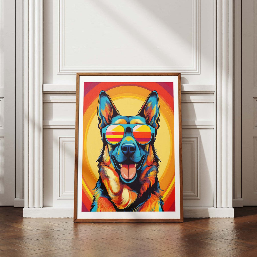 German Shepherd Dog In Colourful Sunnies 11 image 4
