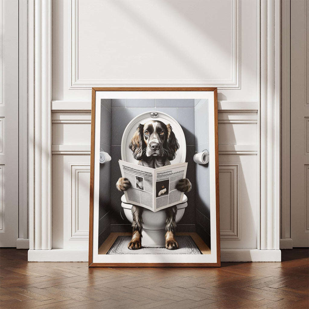 English Setter Toilet Humour Dog Series image 4